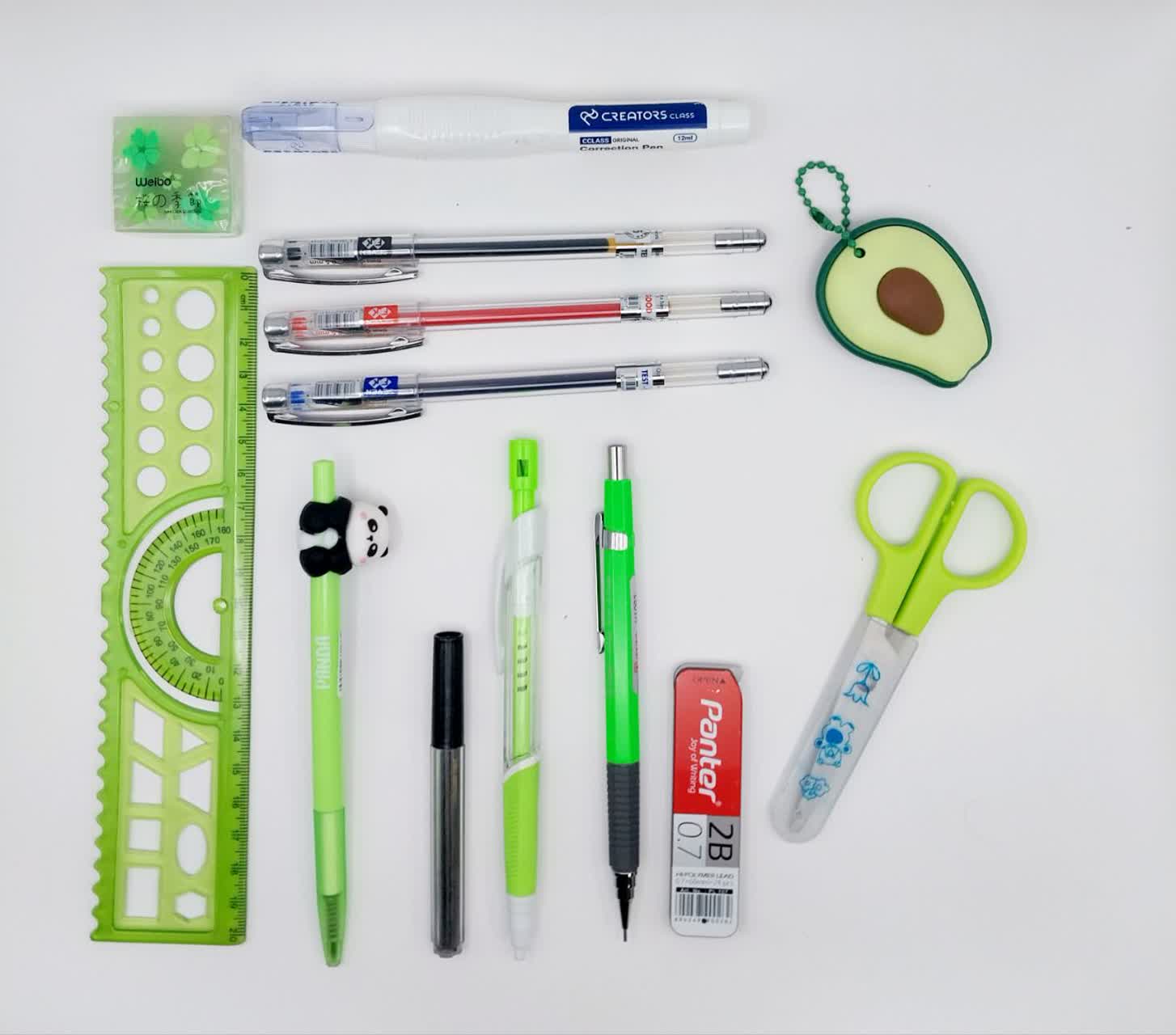 پک لوازم التحریر فسفری 13 تکه